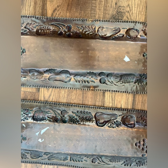 VINTAGE HAMMERED COPPER FRUIT TRAYS 2 (Made IN INDIA) - Picture 9 of 9